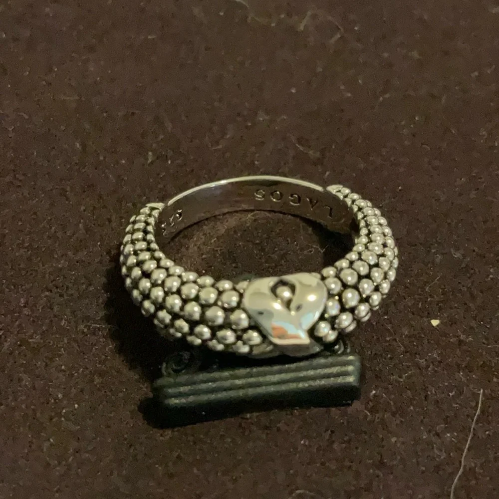 Lagos X beaded ring size 7 - Picture 4 of 10
